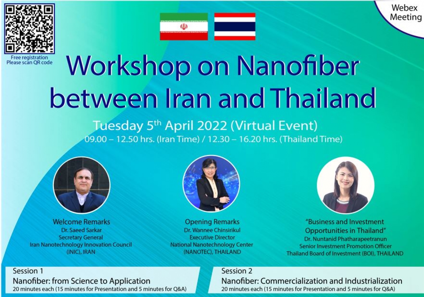 Workshop on Nanofiber between Iran and Thailand