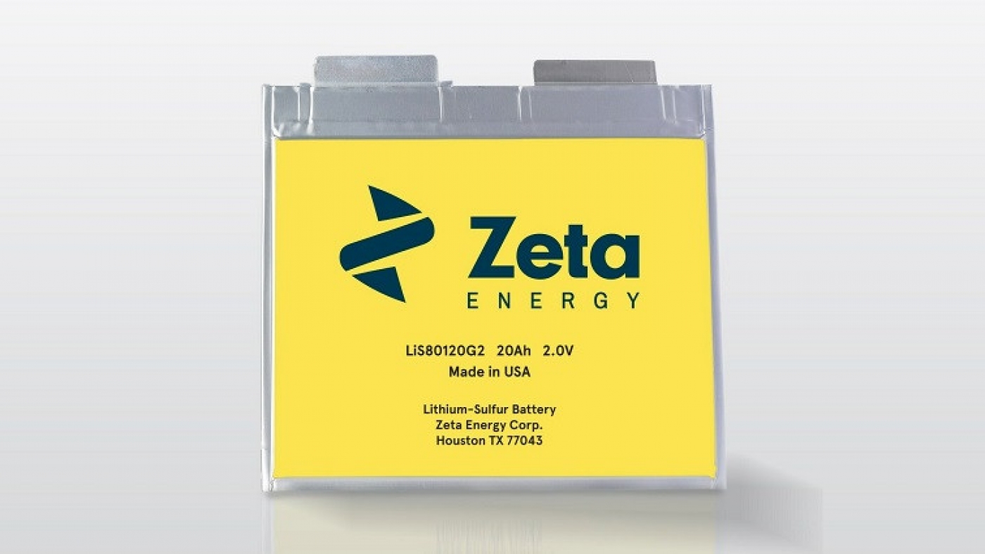 Zeta Energy Demonstrates Industry-leading Progress in Lithium-Sulfur Batteries 